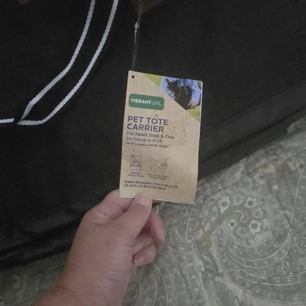 Black and Brown Pet Bag